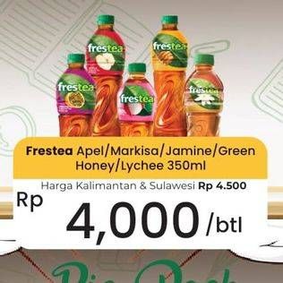 Promo Harga Frestea Minuman Teh Apple, Markisa, Nusantara Original, Green Honey, Lychee 350 ml - Carrefour