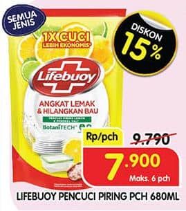 Promo Harga Lifebuoy Pencuci Piring All Variants 680 ml - Superindo