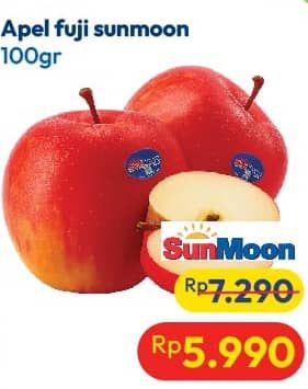 Promo Harga Apel Fuji Sunmoon per 100 gr - Hypermart