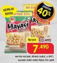 Promo Harga Mayasi Kacang Jepang Garlic & Spicy, Kacang Koro Koro Pedas pck 65gr  - Superindo