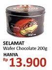 Promo Harga SELAMAT Wafer Chocolate 200 gr - Alfamidi