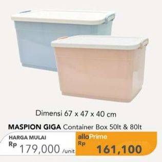 Promo Harga Maspion Giga Container Box 50000 ml - Carrefour