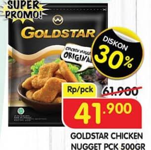 Promo Harga Goldstar Chicken Nugget 500 gr - Superindo