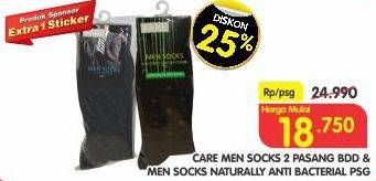Promo Harga CARE Sock Sports Men  - Superindo