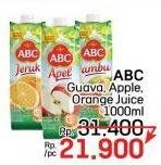 Promo Harga ABC Juice Guava, Apple, Orange 1000 ml - LotteMart