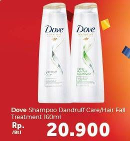 Promo Harga DOVE Shampoo Dandruff Care, Total Hair Fall 160 ml - Carrefour