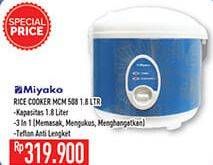 Promo Harga MIYAKO MCM 528 | Magic Com 1800 ml - Hypermart