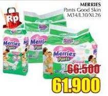 Promo Harga MERRIES Pants Good Skin M34, L30, XL26  - Giant