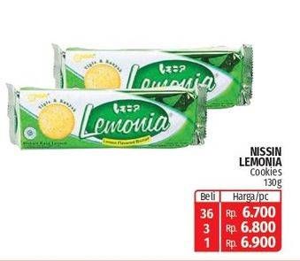 Promo Harga Nissin Cookies Lemonia Lemon 130 gr - Lotte Grosir