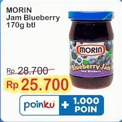 Promo Harga Morin Jam Blueberry 170 gr - Indomaret