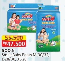 Promo Harga Goon Smile Baby Pants M34, L30, XL26 26 pcs - Alfamart