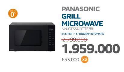 Promo Harga Panasonic Grill NN-GT35NBTTE - Microwave  - Electronic City