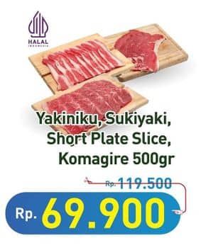 Promo Harga Yakiniku/Sukiyaki/Short Plate Slice/Kimagire  - Hypermart