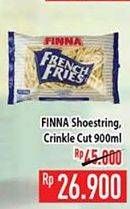 Promo Harga FINNA French Fries Crinkle Cut, Shoestring 900 gr - Hypermart