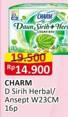 Promo Harga Charm Daun Sirih + Herbal Wing 23cm 16 pcs - Alfamart