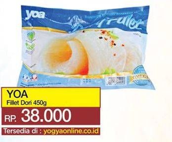 Promo Harga YOA Frozen Fillet Dori 450 gr - Yogya