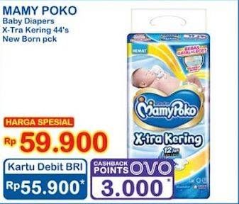 Promo Harga Mamy Poko Perekat Xtra Kering NB-S44 44 pcs - Indomaret