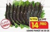 Promo Harga Udang Pancet AK 30-35 per 100 gr - Superindo