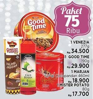 Promo Harga Paket 75rb ( Venezia + Good Time + Marjan + Mister Potato)  - LotteMart