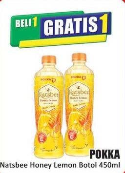 Promo Harga Pokka Natsbee Drink Honey Lemon 450 ml - Hari Hari