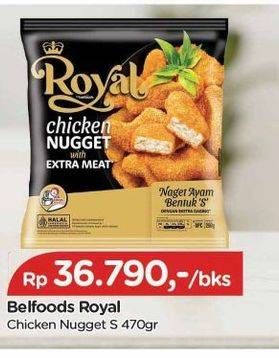 Promo Harga Belfoods Royal Nugget Chicken Nugget S 500 gr - TIP TOP
