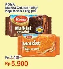 Promo Harga Roma Malkist Cokelat/ Keju  - Indomaret