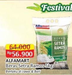 Promo Harga Alfamart Beras Setra Ramos 5000 gr - Alfamart