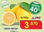 Promo Harga Lemon Import per 100 gr - Superindo