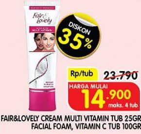 Promo Harga Glow & Lovely Facial Wash/Multivitamin  - Superindo