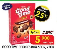 Promo Harga Good Time Mini Cookies Double Chocolate 50 gr - Superindo
