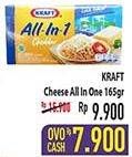 Promo Harga KRAFT All in 1 Cheddar 165 gr - Hypermart