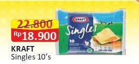 Promo Harga Kraft Singles Cheese 167 gr - Alfamart