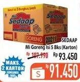 Promo Harga SEDAAP Mie Goreng Original per 40 pcs 90 gr - Hypermart