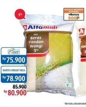 Promo Harga Alfamidi Beras Pandan Wangi 5 kg - Alfamidi