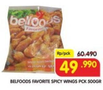 Promo Harga BELFOODS Spicy Wings 500 gr - Superindo