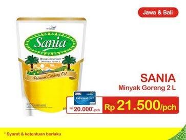 Promo Harga SANIA Minyak Goreng 2 ltr - Indomaret