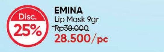 Promo Harga EMINA Lip Mask 9 gr - Guardian