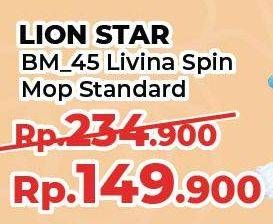 Promo Harga LION STAR Livina Spin Mop BM-45  - Yogya