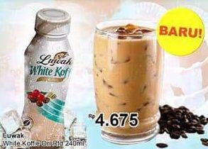 Promo Harga Luwak White Koffie Ready To Drink Original 240 ml - TIP TOP