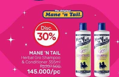 Promo Harga MANE N TAIL Shampoo/ Conditioner 355 mL  - Guardian