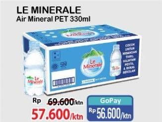 Promo Harga Le Minerale Air Mineral per 24 botol 330 ml - Alfamart