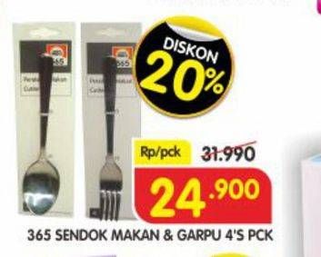 Promo Harga 365 Sendok & Garpu Makan 4 pcs - Superindo