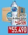 Promo Harga Nestle Pure Life Air Mineral per 24 botol 600 ml - Hypermart