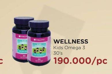 Promo Harga WELLNESS Kids Omega 3 30 pcs - Watsons