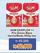 Promo Harga SGM Eksplor 1+ Susu Pertumbuhan Madu, Vanila 600 gr - Indomaret