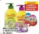 Promo Harga Zwitsal Kids 2in1 Hair & Body Wash Nourishing Care Green, Soft Moisturizing Pink 280 ml - Alfamart