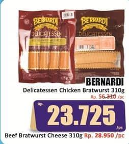 Promo Harga Bernardi Delicatessen Sausage Chicken Bratwurst 310 gr - Hari Hari