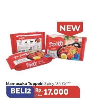 Promo Harga MAMASUKA Topokki Instant Ready To Cook per 2 bungkus 134 gr - Carrefour