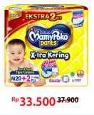 Promo Harga Mamy Poko Pants Xtra Kering M20+2 22 pcs - Alfamart