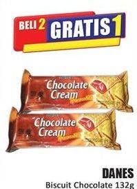 Promo Harga DANES Biscuit Chocolate Cream 132 gr - Hari Hari